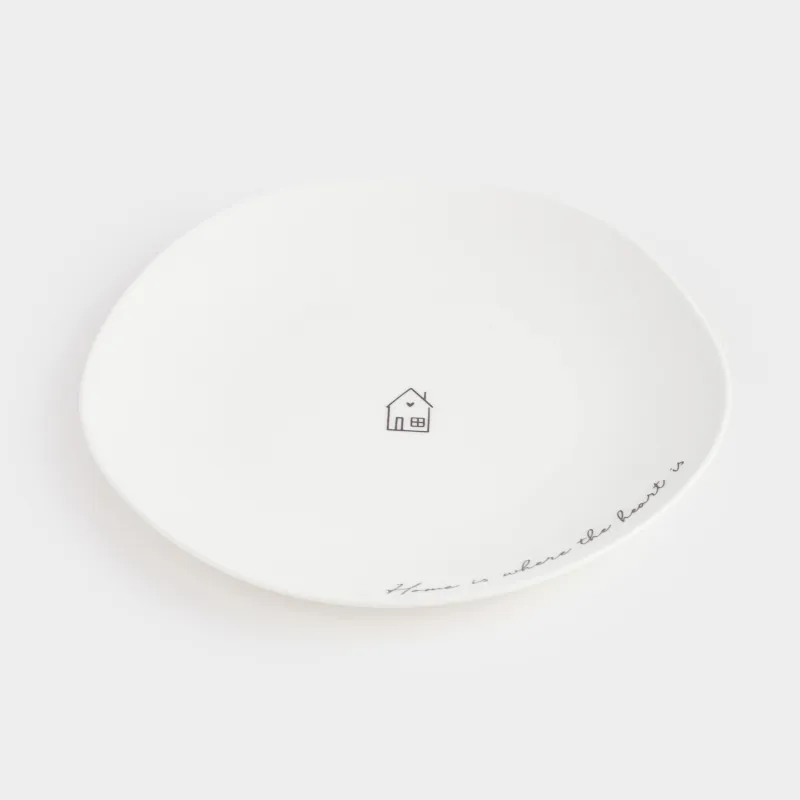Тарелка закусочная, 21 см, фарфор P, белая, Дом, Amour, image-2