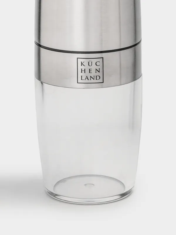 Мельница для специй, 20 см, гравитационная, сталь/акрил, LED W, Spicy, image-2