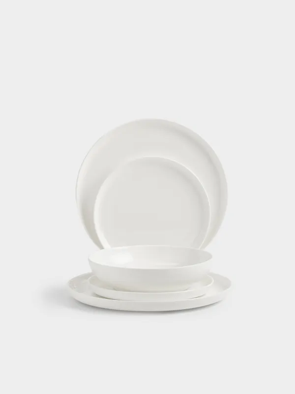 Сервиз обеденный, 6 перс, 18 пр, фарфор F, белый, Ideal white, image-1