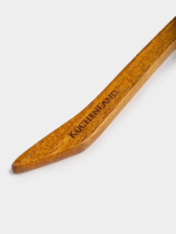 Лопатка-шпатель, 30 см, силикон/дерево, молочная, Олень в лесу, Woodland story, image-4