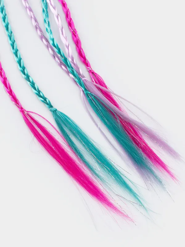 Заколка для волос, 2 шт, с прядями, Сердце, Hairstyle, image-2