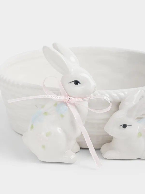 Конфетница, 19х10 см, Кролики с корзиной, Rabbit bloome, image-2