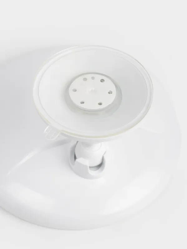 Зеркало подвесное, 19/12 см, увеличительное, с подсветкой, на присоске, пластик, белое, Mirror, image-4