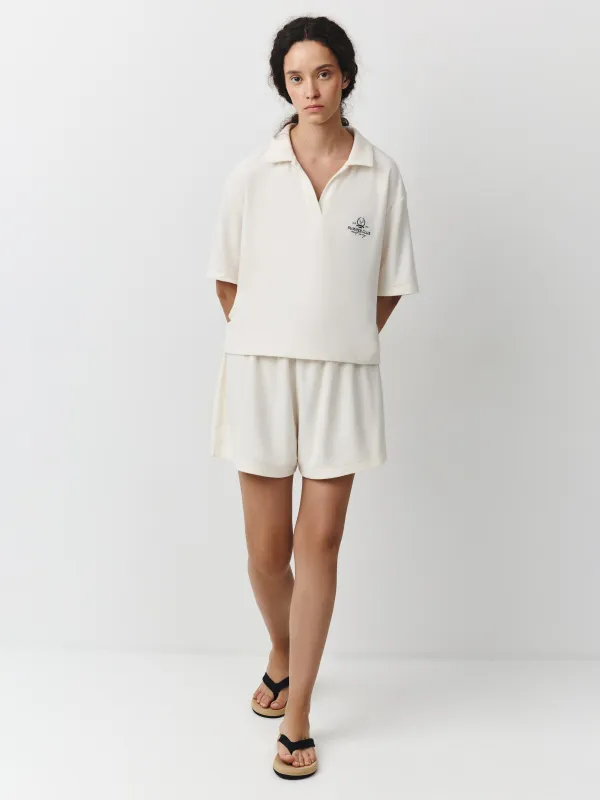 Шорты женские, домашние, р. S, хлопок/полиэстер К, молочные, Pegina, image-2