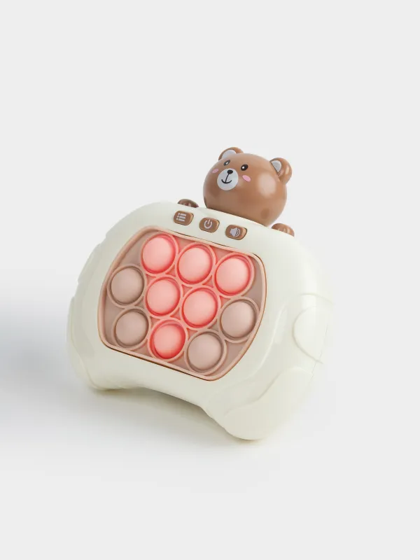 Игрушка развивающая, 13х12 см, электронная, Мишка, Pop-it, image-6