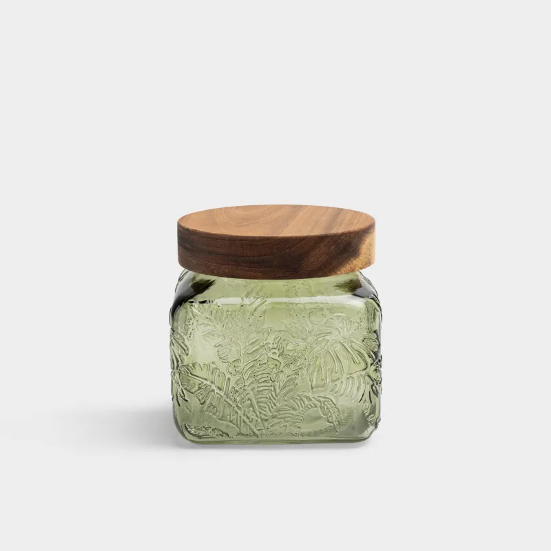 Банка для сыпучих продуктов, Tropical leaves