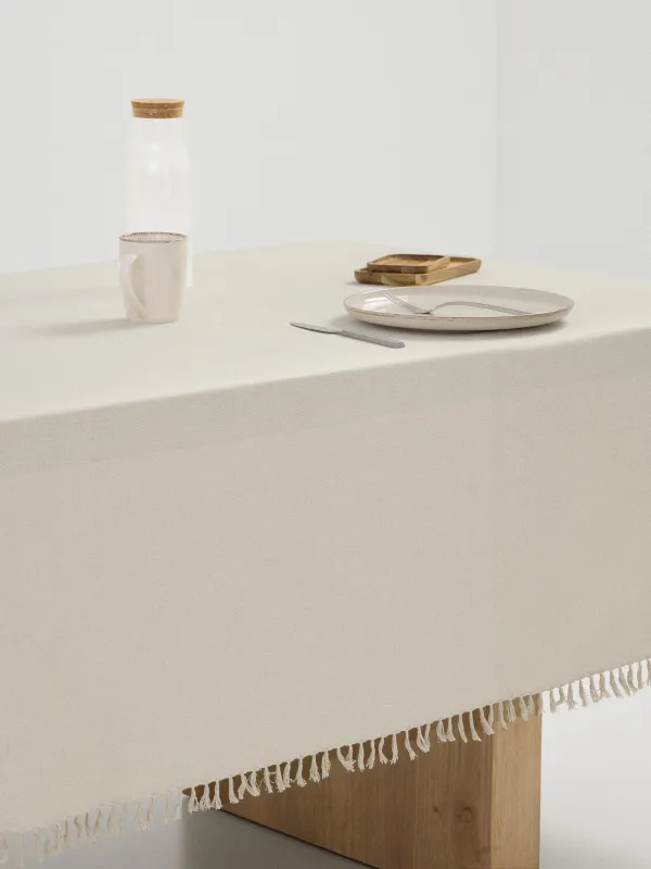 Скатерть, 160х160 см, с бахромой, из хлопока, Framed, image-5