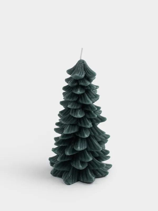 Свеча, 15 см, зеленая, Елка, Fir candle, image-0