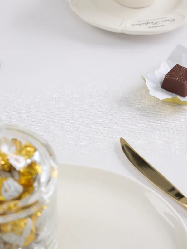 Скатерть, 160х160 см, полиэстер, молочная, Золотистые дома, Bowery, image-2