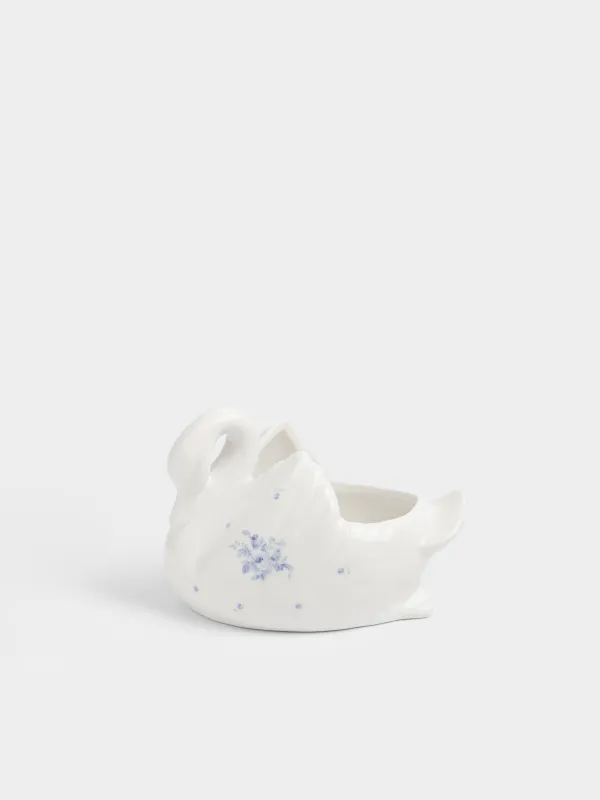 Конфетница, 16х10 см, фарфор P, белая, Лебедь, Tradition Easter, image-0