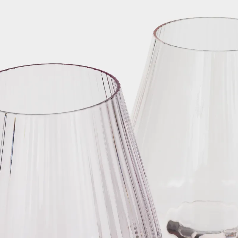 Бокал для красного вина, 480 мл, 2 шт, кристальное стекло, лиловый/розовый, Sorento R color, image-5