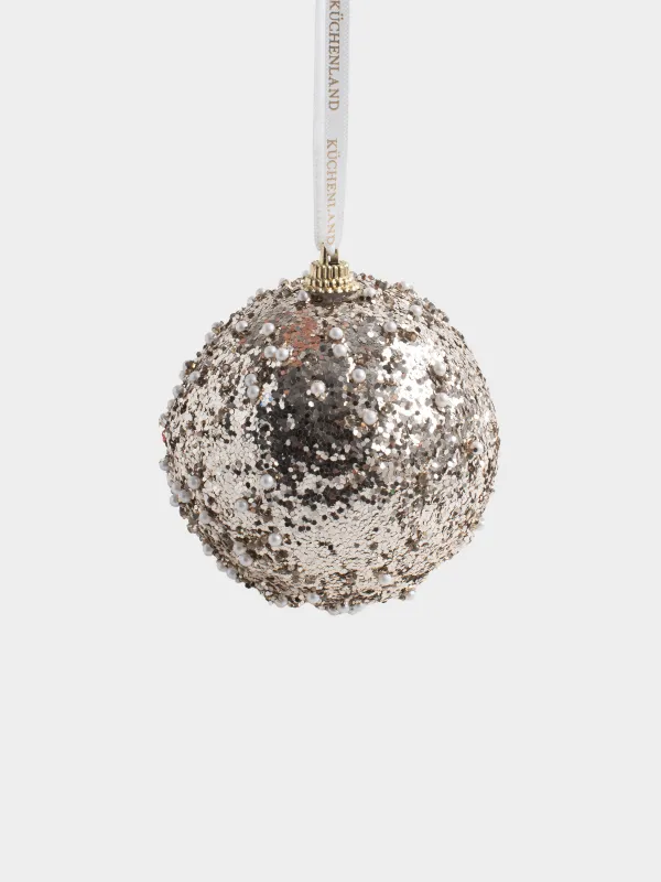 Игрушка елочная, 8 см, Шар в стразах, Ball sparkle, image-1