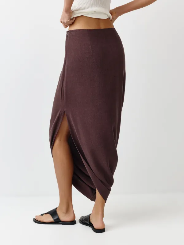 Юбка женская, коричневая, Blanka, image-3