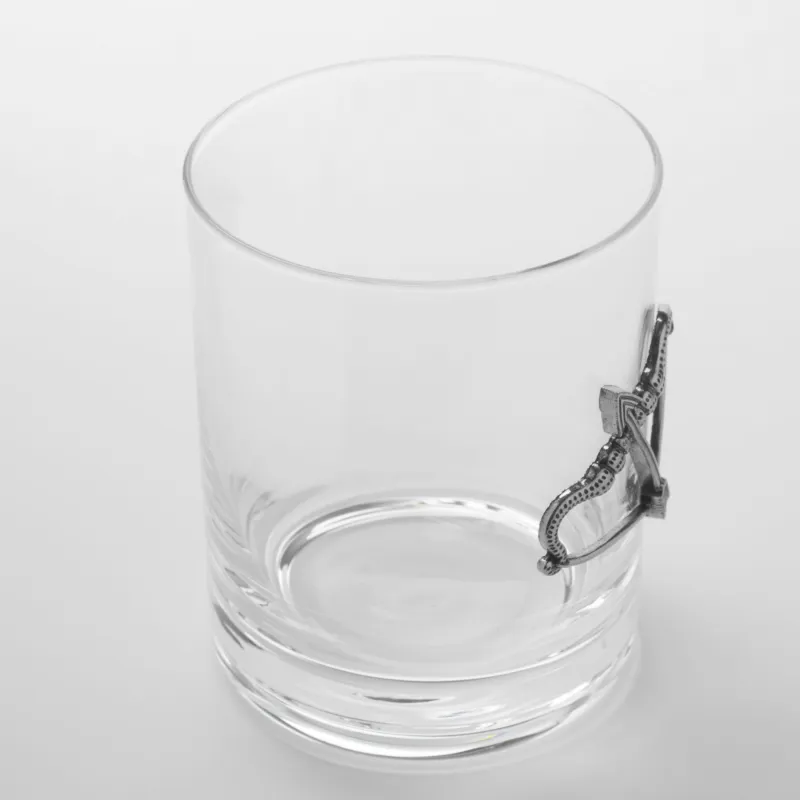 Стакан для виски, 10 см, 340 мл, стекло/металл, серебристый, Стрелец, Zodiac, image-2