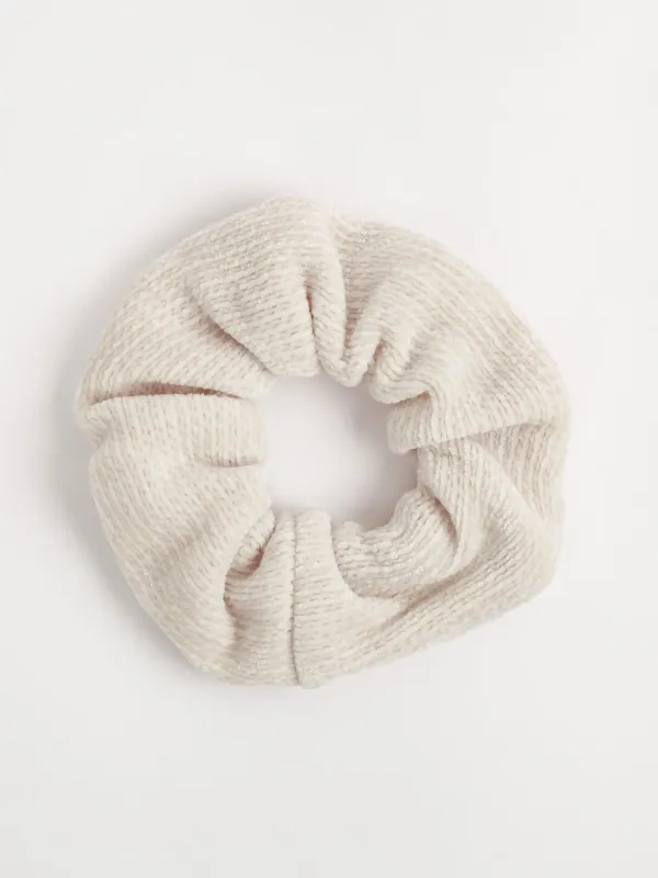 Резинка для волос, 10 см, вельвет, бежевая, Hair velvet, image-0