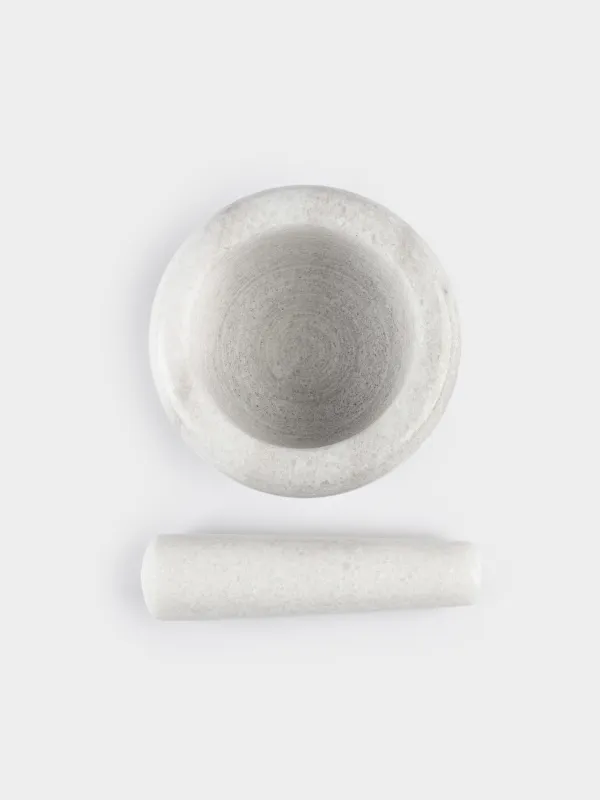 Ступка для специй, 10 см, с пестиком, Полоса, Marble, image-2