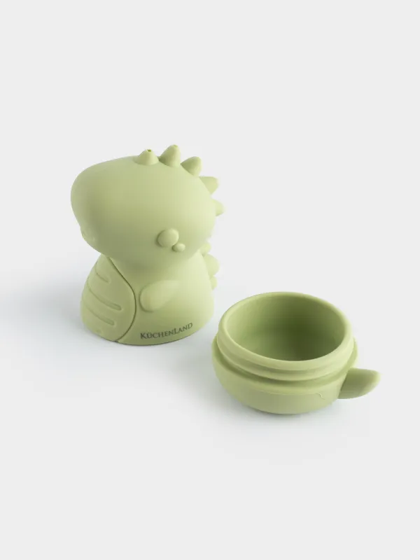 Игрушка для купания, 9х7 см, силикон, зеленый, Динозавр-брызгалка, Dino, image-4