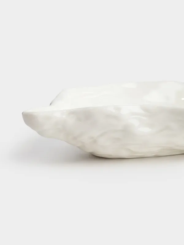 Блюдо, 23х15 см, фарфор P, белое, Устрица, Shellfish, image-6