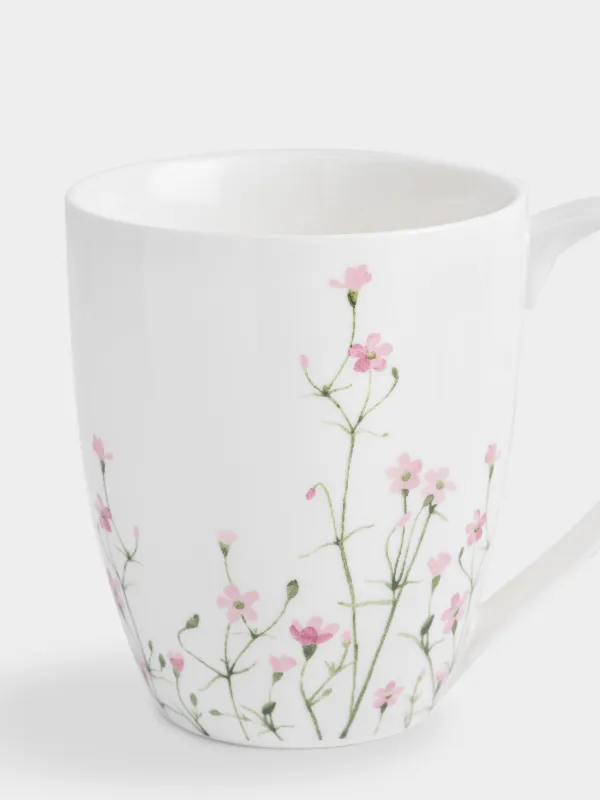Кружка, 320 мл, фарфор N, белая, Полевые цветы, Meadow, image-1
