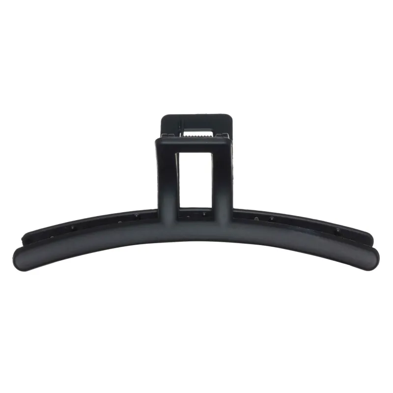 Заколка для волос, 11 см, пластик, черная, Крабик, Basic, image-2