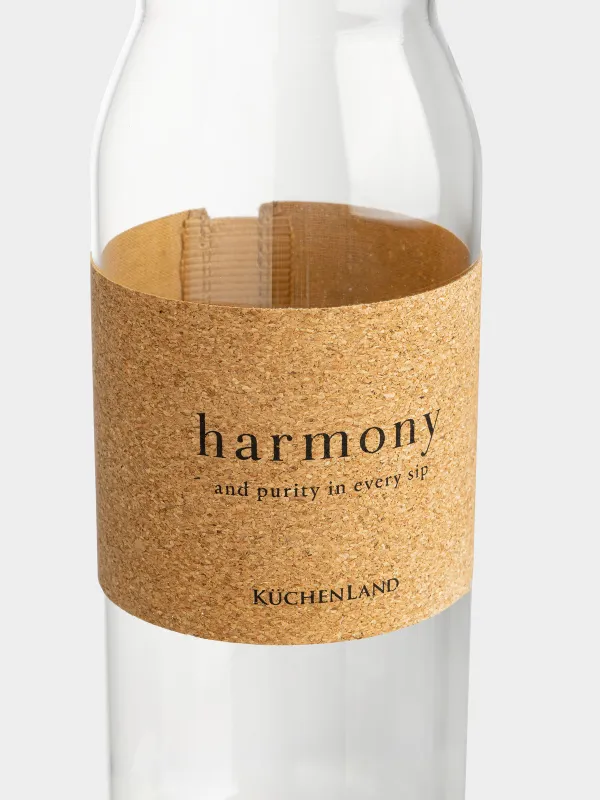 Бутылка для напитков, 1,25 л, с зарфом, Clear font, image-1