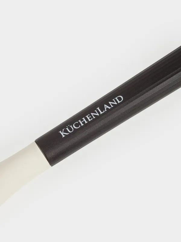 Шумовка, 32 см, силикон/пластик, бежево-черная, Service, image-2