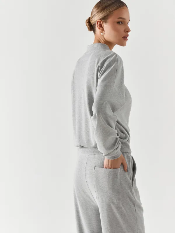 Брюки женские, хлопок, серые, Henrietta, image-6