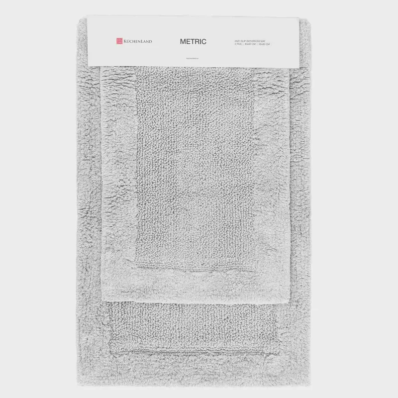 Коврик для ванной комнаты, 2 шт. в наборе, противоскользящий, Metric, image-6