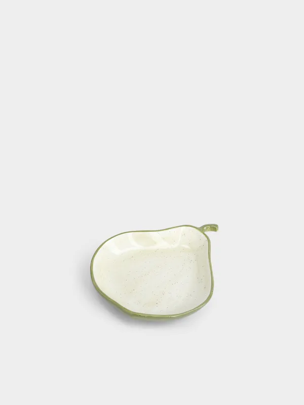 Блюдо, 20х16х4 см, в крапинку, Груша, Crumple fruits, image-0