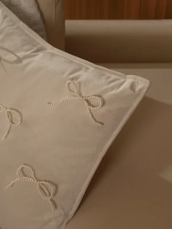 Подушка декоративная, 45х45 см, Банты, Pearl bow, image-4