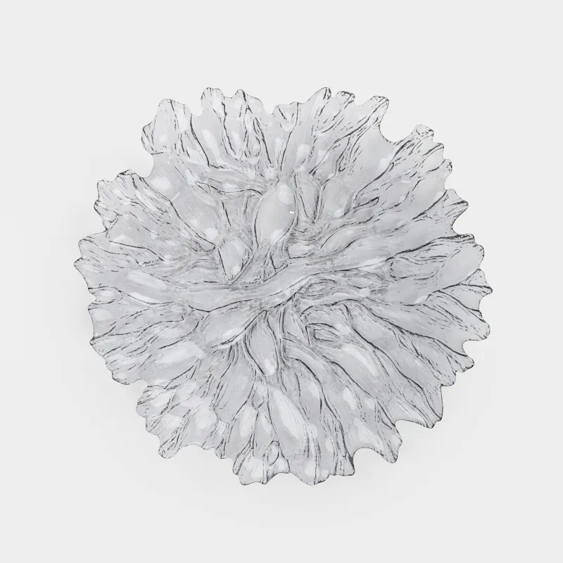 Блюдо, 29х3 см, стекло, серое, Pion color