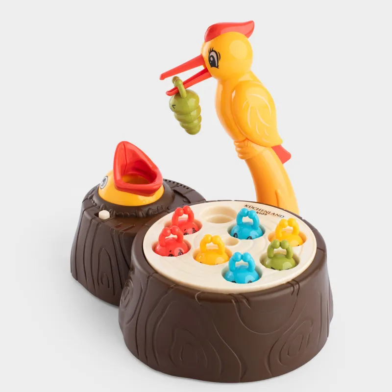 Игрушка-сортер, 17х11 см, развивающая, анимированная, пластик, Съешь червячка, Game, image-4