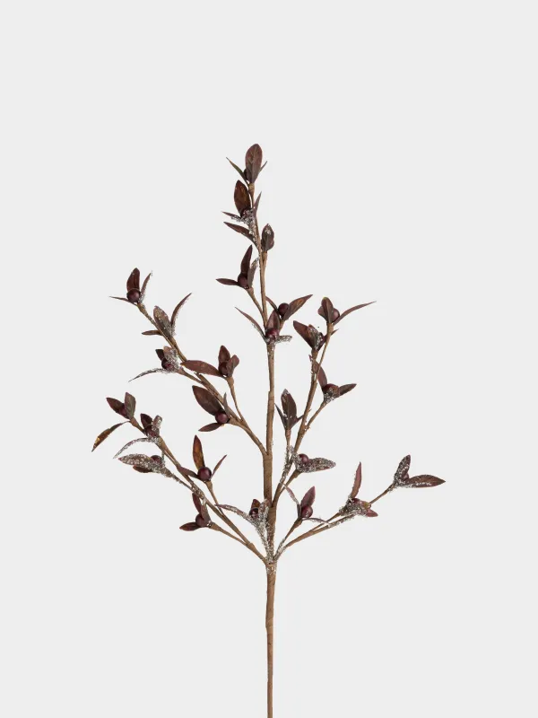 Ветка декоративная, 55 см, Бордовые ягоды, Bordo berry, image-3