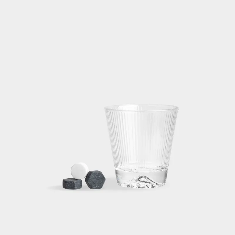 Набор для виски, 1 перс, 4 пр, стакан/кубики, стекло Р/гранит, Bar