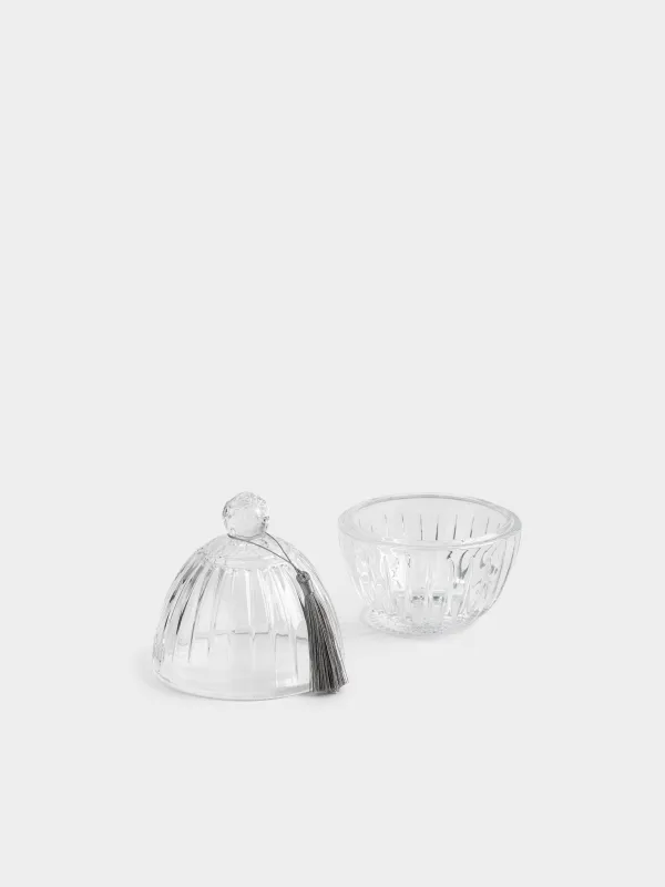 Емкость для хранения, 12х18 см, мл, с кисточкой, стекло Р, Glare, image-4