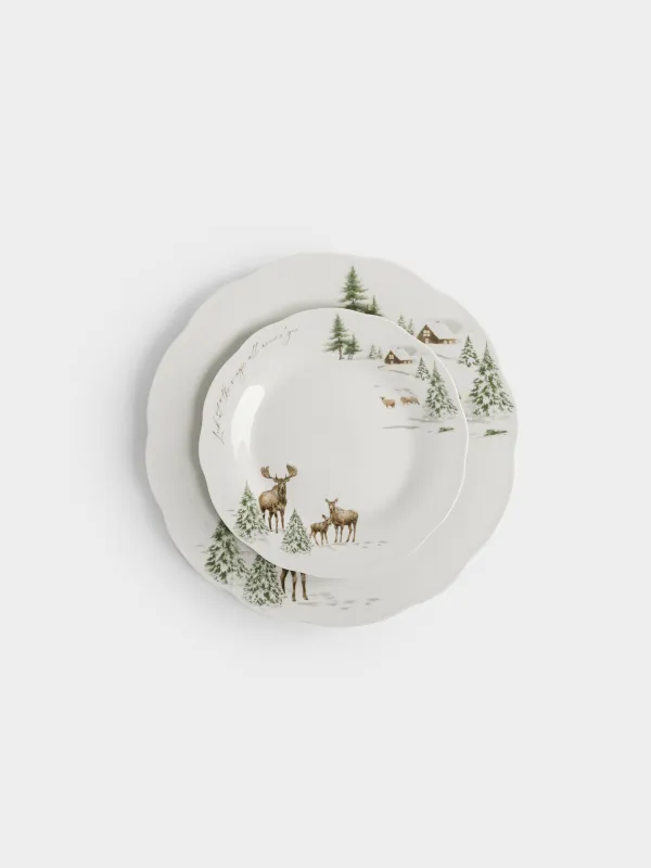 Сервиз обеденный, на 6 персон, 18 предметов, Лоси, Moose story, image-1
