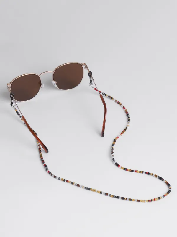 Цепочка для очков, 71 см, бисер, цветная, Бохо, Pearl color, image-0