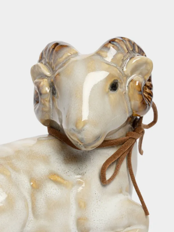 Статуэтка, 8 см, Баран, Sheep beige, image-1