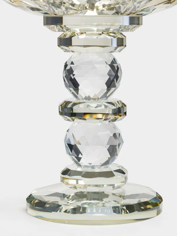 Подсвечник, 13 см, для тонкой свечи, Crystal flower, image-1