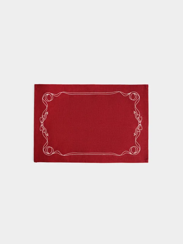 Салфетка под приборы, 30х45 см, Банты, Bow color, image-0