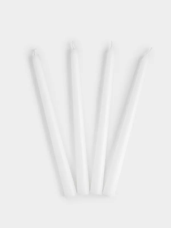 Свеча, 26 см, 4 шт, тонкая, Luxury white, image-2