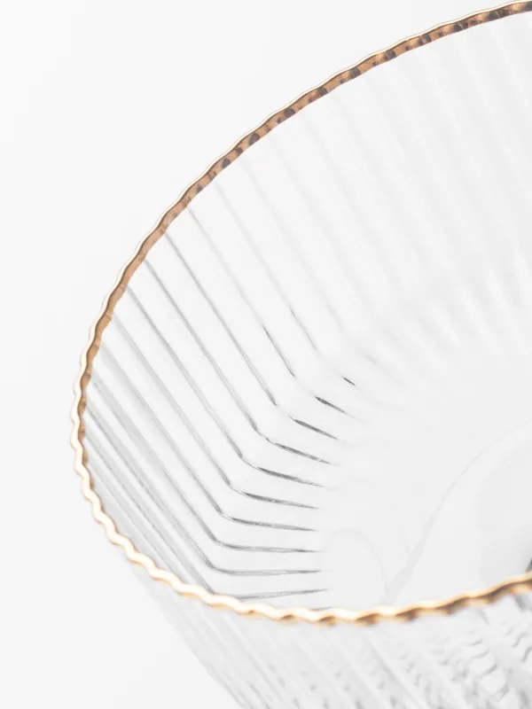 Бокал-креманка для шампанского, 2 шт, с золотистым кантом, Ribby R gold, image-4