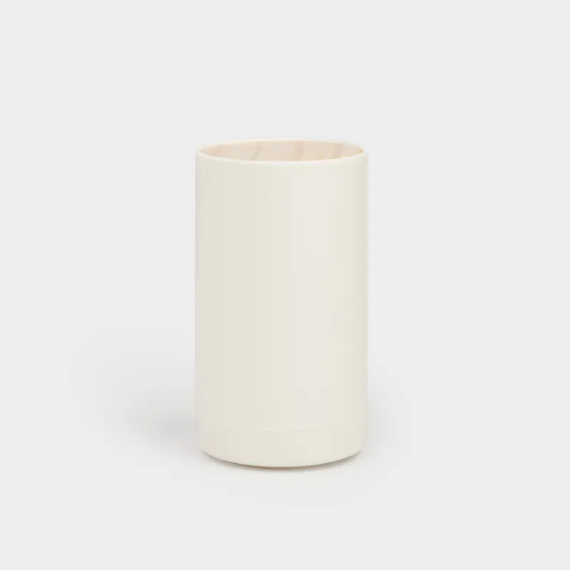 Контейнер для ватных палочек, 12 см, пластик/дерево, белый, White style