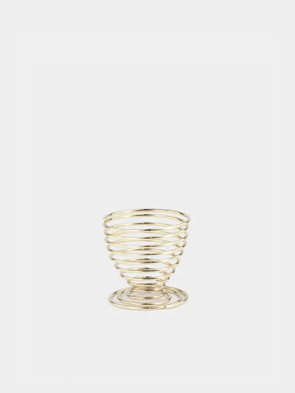 Подставка для яйца, 5 см, Вихрь, Twist gold, image-0