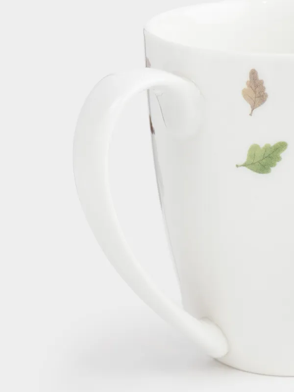 Кружка, 320 мл, Животные и листья, Forest animals, image-2