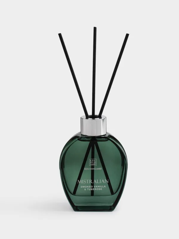 Ароматический диффузор, 100 мл, зеленый градиент, Smoked vanilla & tuberose, Mistralian, image-1