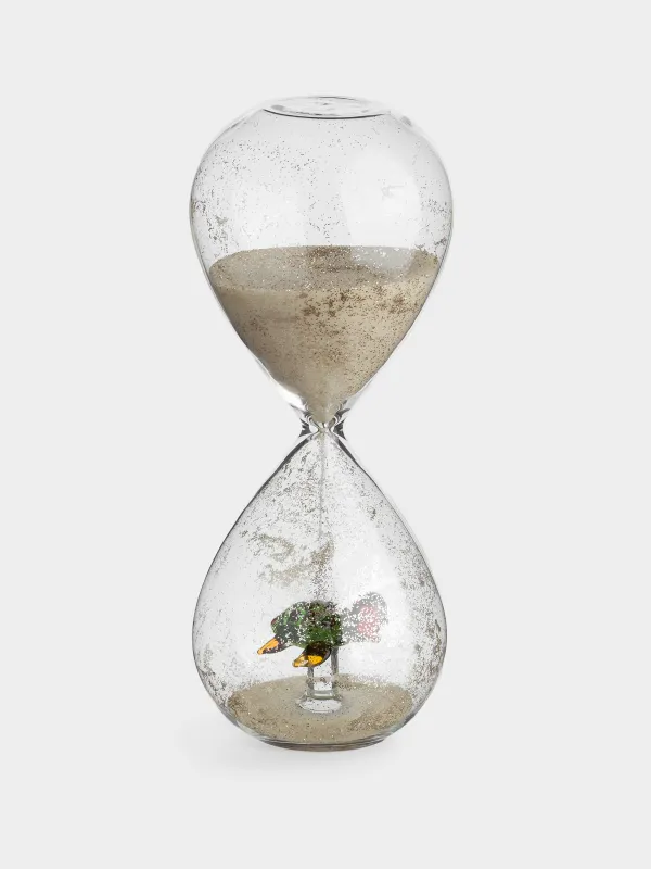 Часы песочные, 16 см, 6 минут, с блестками внутри, стекло/песок, Черепаха, Sand time, image-0