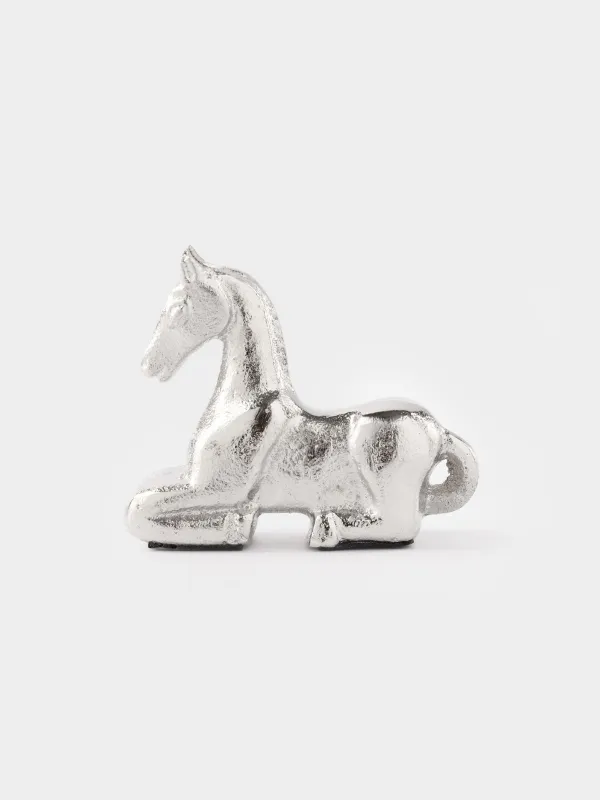Статуэтка, 13 см, металл, серебристая, Конь, Horse silver, image-0