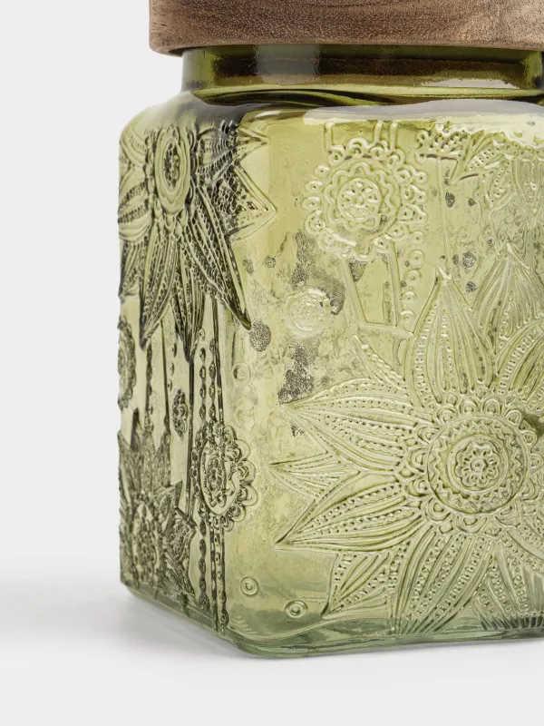 Банка для сыпучих продуктов, 750 мл, Bloome wood, image-2