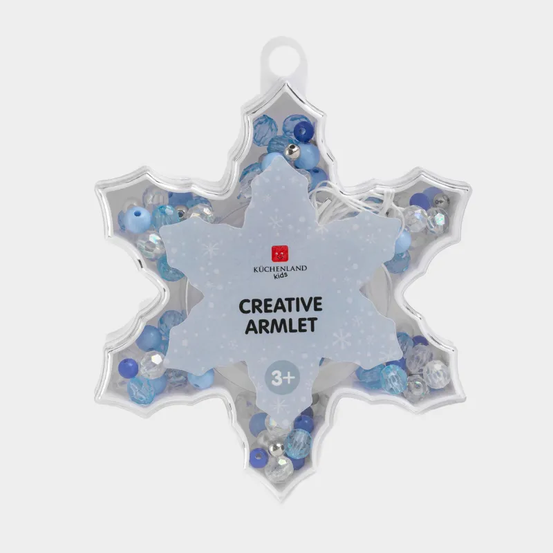 Набор для творчества, 12 см, создание украшений, пластик, Снежинка, Creative armlet
